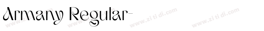 Armany Regular字体转换